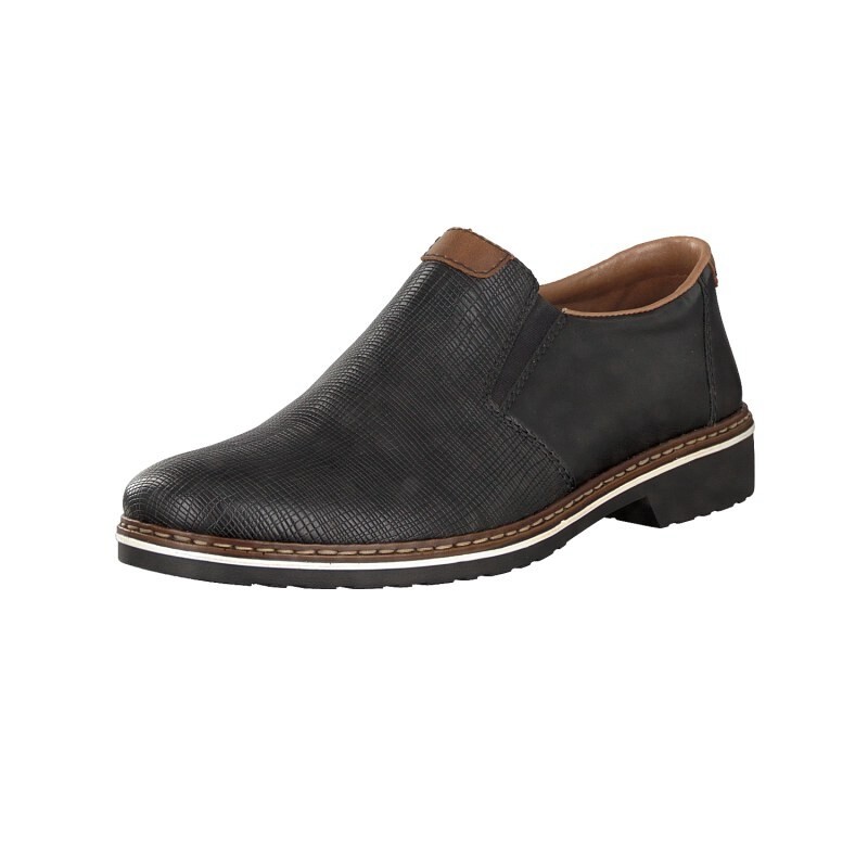 Slip On Rieker 16563-00 Para Homem - Pretas